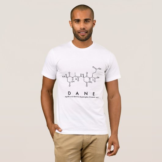 Dane peptide naam shirt (Voorkant volledig)