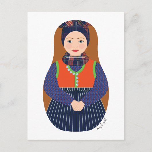 Dane, Rømø Matryoshka Briefkaart (Voorkant)