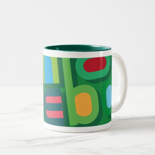 Danebod FARVERIGE Tweekleurige Koffiemok (Voorkant rechts)