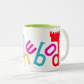 Danebod Jumble Tweekleurige Koffiemok (Voorkant rechts)