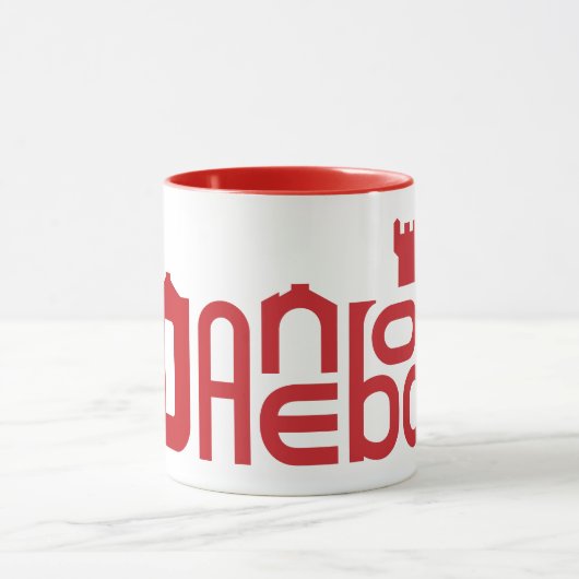 Danebod Red Logo Mok (Midden)