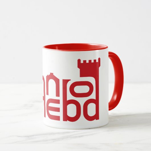 Danebod Red Logo Mok (Voorkant rechts)