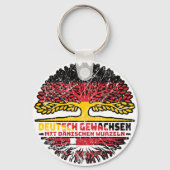 Dänemark Dänisch Deutsch Deutschland Baum Wurzel Sleutelhanger (Achterkant)