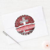 Dänemark Dänisch Schweizer Schweiz Baum Wurzel Ronde Sticker (Envelop)