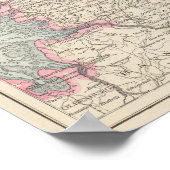 Danemark - Denemarken Map Poster (Hoek)