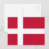 Dänemark Flagge Briefkaart (Voorkant / Achterkant)