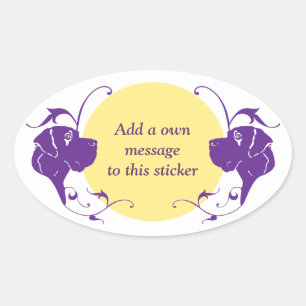 Danesticker Ovale Sticker