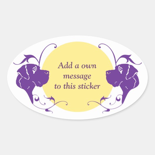 Danesticker Ovale Sticker (Voorkant)