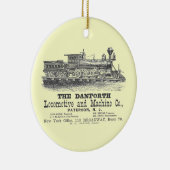 Danforth Locomotive and Machine Company 1852 Keramisch Ornament (Rechts)