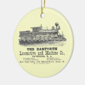 Danforth Locomotive and Machine Company 1852 Keramisch Ornament (Links)