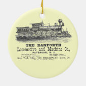 Danforth Locomotive and Machine Company 1852 Keramisch Ornament (Achterkant)