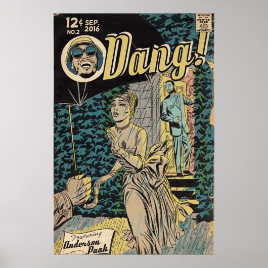 Dang Hip Hop Comic Book Art Poster (Voorkant)