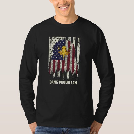 Dang Proud I Am 4th of July Independence Fourth of T-shirt (Voorkant)