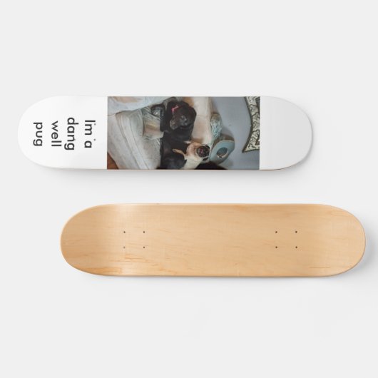 Dang Pug Skateboard (Horizontaal)