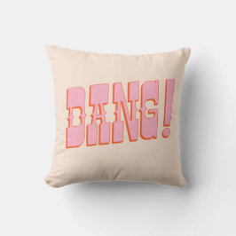 DANG! (western sedan lettertype, retro mod kleuren Kussen