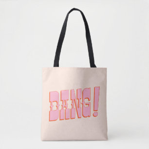 DANG! (western sedan lettertype, retro mod kleuren Tote Bag