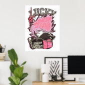 Danganronpa 2 Ultimate Lucky Nagito Komaeda Pink Poster (Thuiskantoor)
