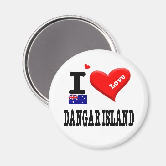 DANGAR ISLAND - I Love Magneet (Voorkant / Achterkant)