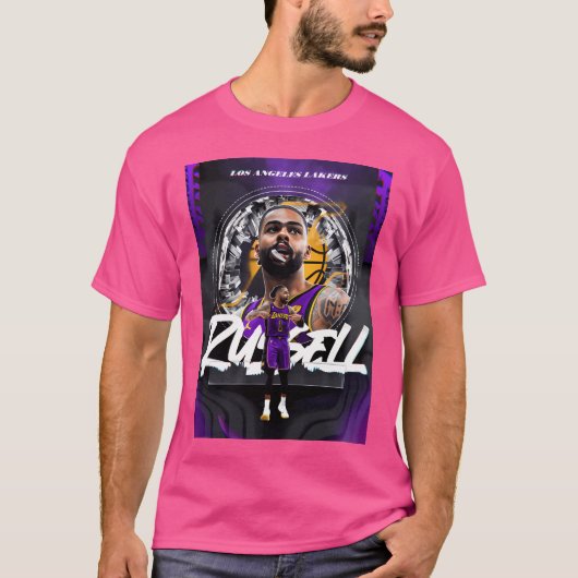 D'Angelo Russell Art Basketball T-shirt (Voorkant)
