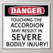 Danger Accordion Poster (Voorkant)
