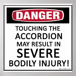 Danger Accordion Poster
