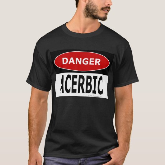 Danger Acerbic black T-shirt (Voorkant)