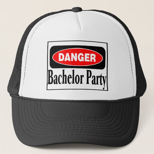 Danger Bachelor Party Trucker Pet (Voorkant)