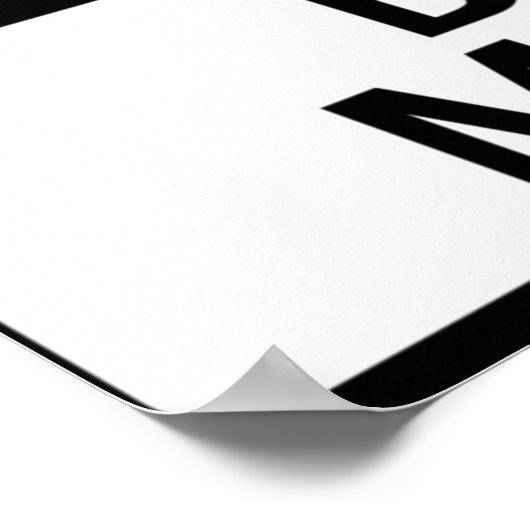 DANGER BAD MOOD FAKE FUNNY SAFETY SIGNAGE POSTER (Hoek)