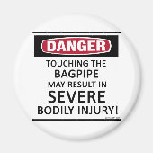 Danger Bagpipe Magneet (Voorkant)