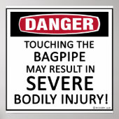 Danger Bagpipe Poster (Voorkant)