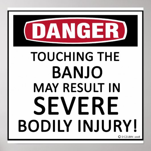 Danger Banjo Poster (Voorkant)