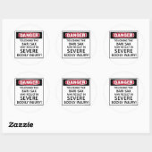 Danger Bari Sax Ronde Sticker (Vel)