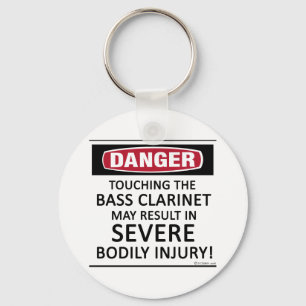 Danger Bass Clarinet Sleutelhanger