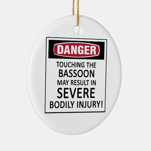 Danger Bassoon Keramisch Ornament (Rechts)