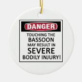 Danger Bassoon Keramisch Ornament (Voorkant)