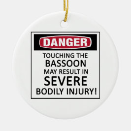 Danger Bassoon Keramisch Ornament