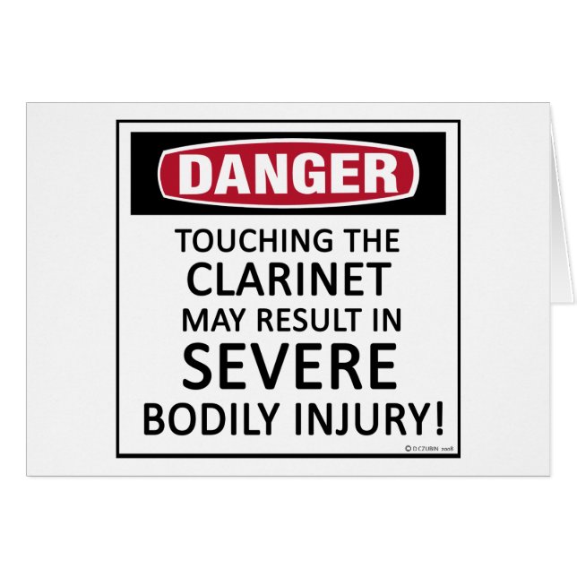 Danger Clarinet (Voorkant Horizontaal)