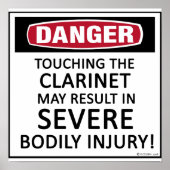 Danger Clarinet Poster (Voorkant)