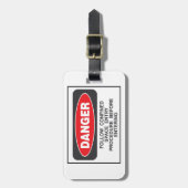 Danger Confined Space Entry Safety Warning Bagagelabel (Voorkant verticaal)