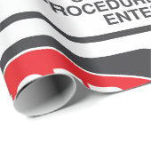 Danger Confined Space Entry Safety Warning Cadeaupapier (Rol Hoek)