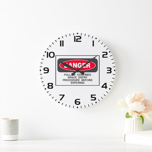 Danger Confined Space Entry Safety Warning Grote Klok