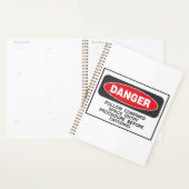 Danger Confined Space Entry Safety Warning Planner (Display)