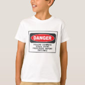 Danger Confined Space Entry Safety Warning T-shirt (Voorkant)