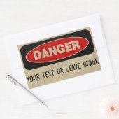 Danger Custom Stickers (Envelop)