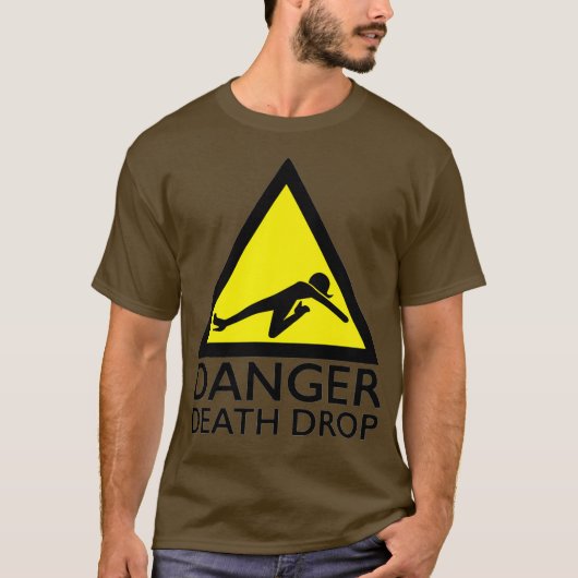 Danger Death Drop Funny Drag Queen Premium T-shirt (Voorkant)