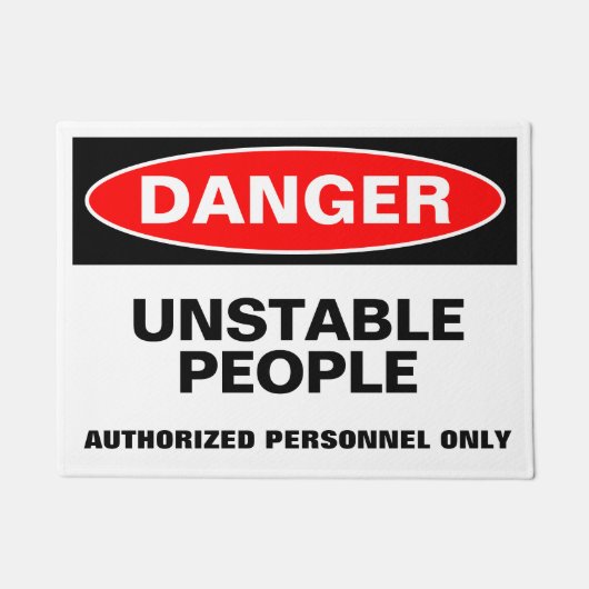 DANGER DEURMAT (Voorkant)