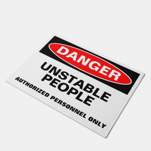 DANGER DEURMAT (Schuin)