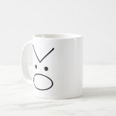 Danger Doberman Coffee Mok (met naam) (Voorkant links)