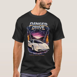 Danger Drive – Volle Snelheid in de Hel Retro 80s T-shirt