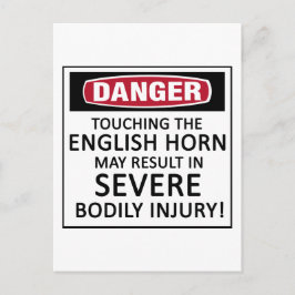 Danger English Horn Briefkaart